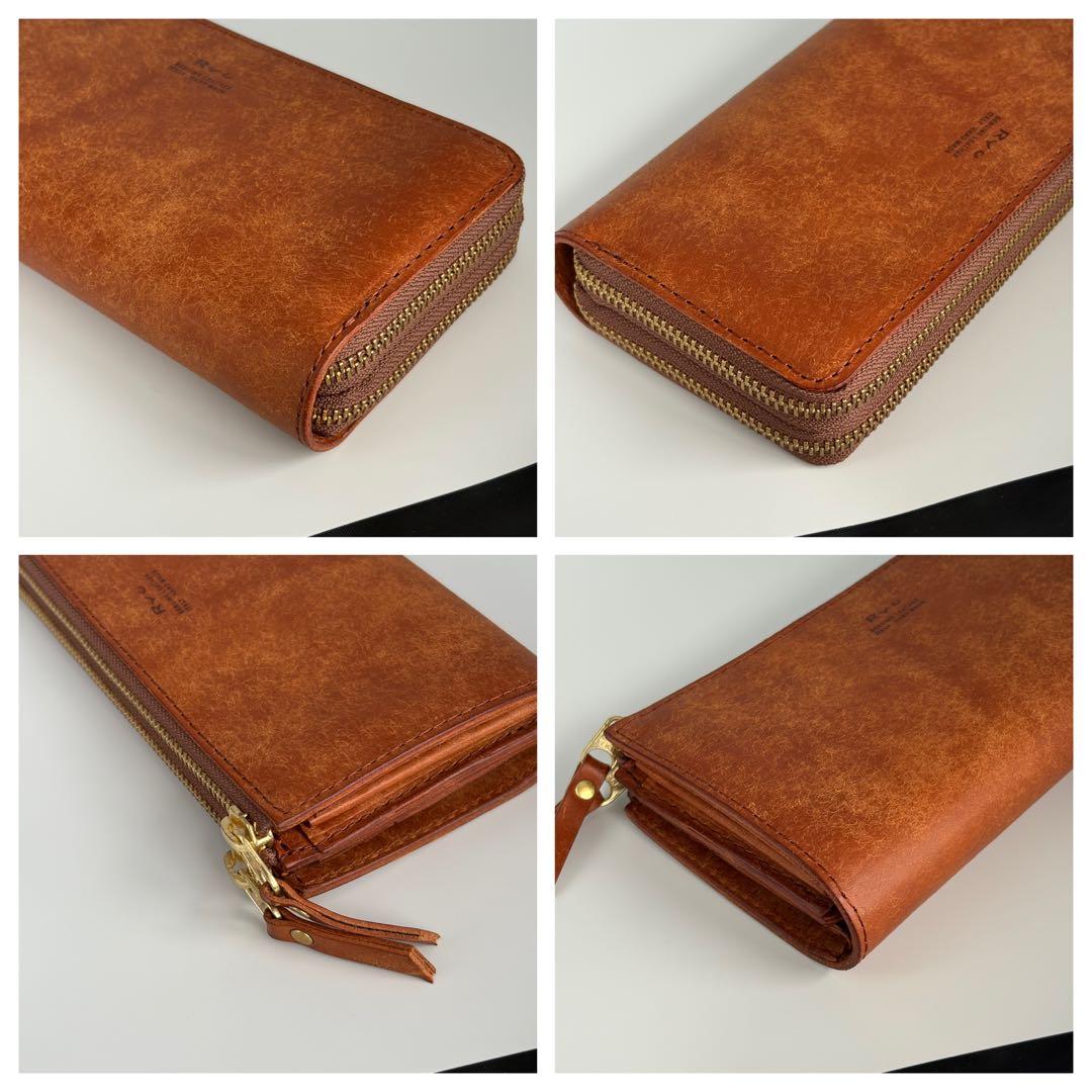 ryu 長財布　L ジップ　ダブル　ファスナー　イタリアンレザー　レア　メンズ