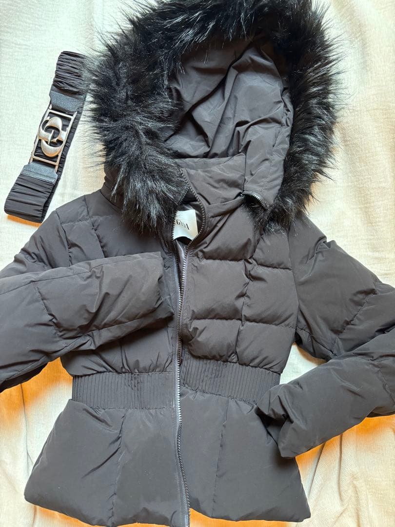 激安‼️GYDA CDベルト付き ショートダウンコート ブラック