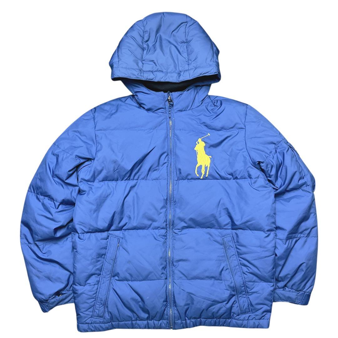 ラルフローレン ダウンジャケット デカポニー ブルー L