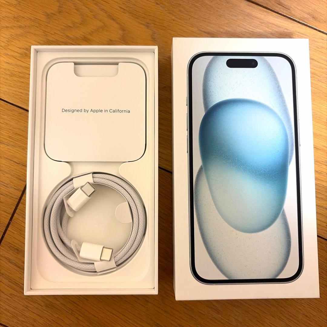 【美品】iPhone15 ブルー 128GB【SIMフリー】