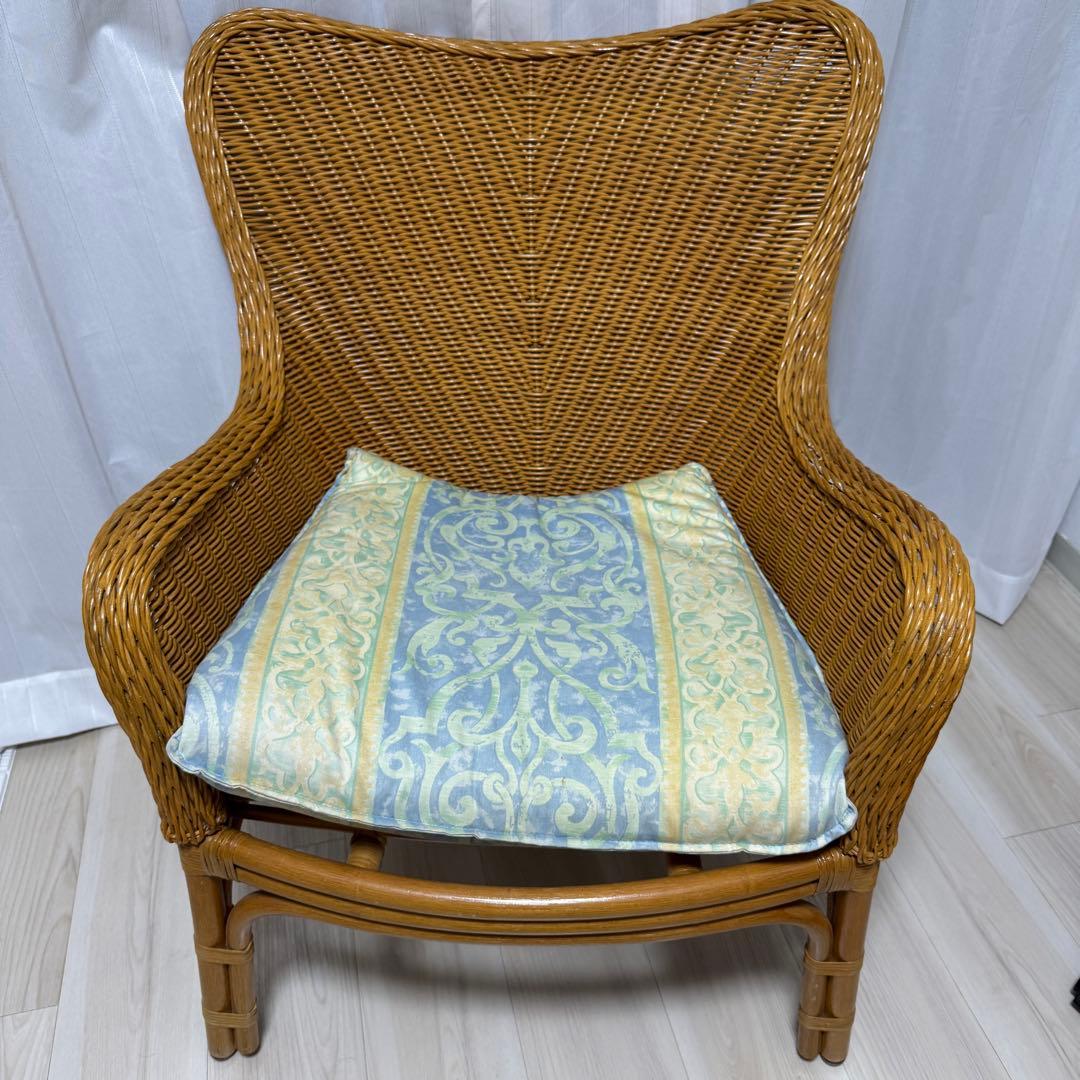 美品　アンティークレトロ品　ラタンチェア