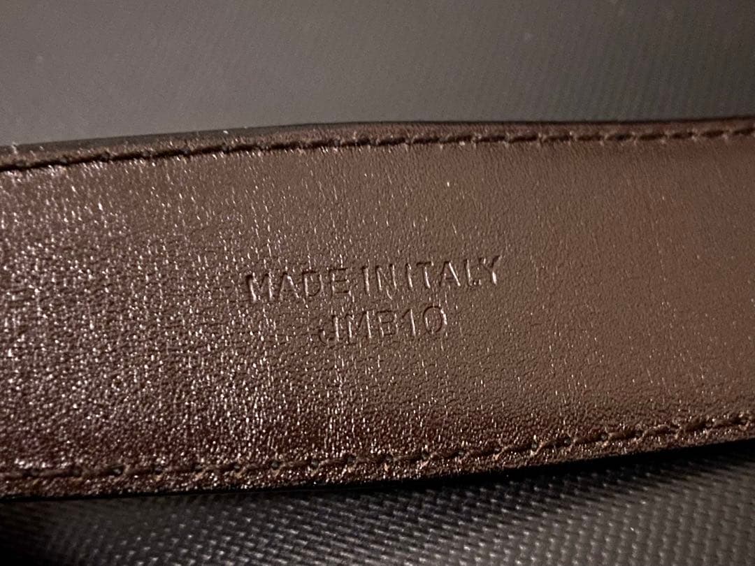 未使用 90s ビンテージ セリーヌ リバーシブル 本革 レザーベルト 黒/馬車