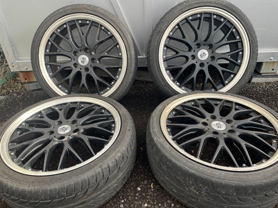 N*.様 18インチ ブラックホイールセット 4本