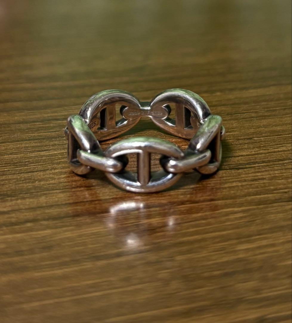 ugさん専門　エルメス シェーヌダンクル リング シルバー 925 #52