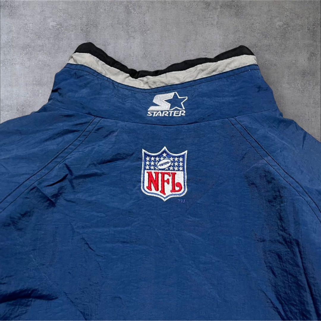 90s STARTER NFL カウボーイズ 中綿 ハーフジップジャケット