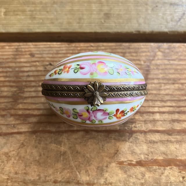 リモージュボックス ハンドペイント フランス製 アンティーク Limoges