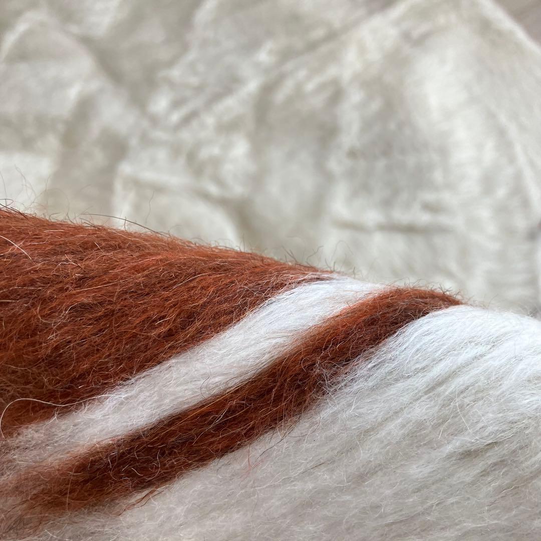 新品✳︎wool100％　チョコ　ミルキー　バッターニエ　トルコヴィンテージラグ