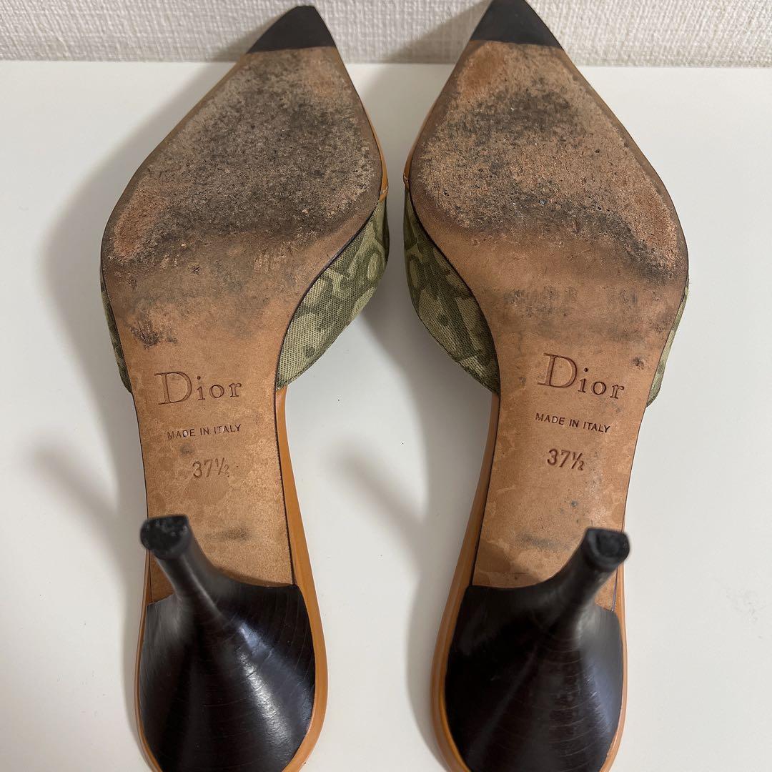 【希少】Diorトロッターミュールサンダル ベージュ ヴィンテージディオール