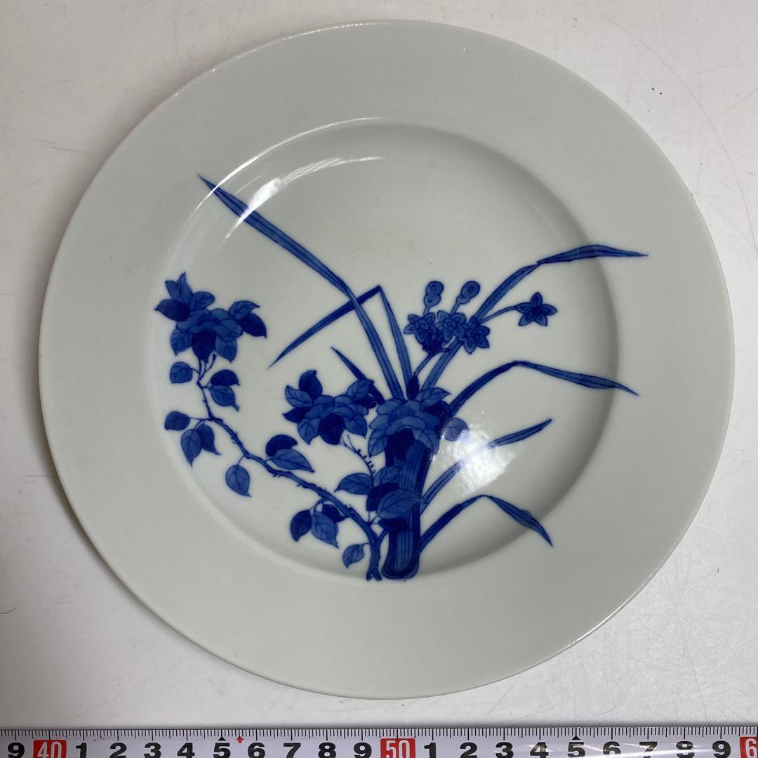 中国清時代　江西瓷業公子　青花皿　直径19.2㎝　タエサ　東な8-0104☆2F