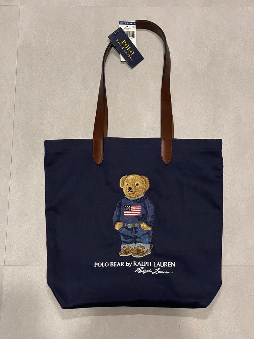 POLO Ralph Lauren トートバッグ ポロベア ネイビー 紺