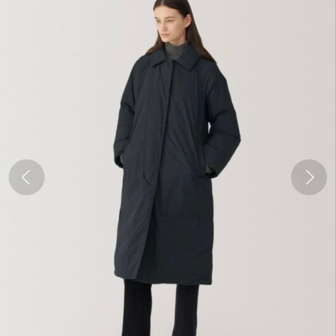 無印MUJILaboブラック ロングダウンコート