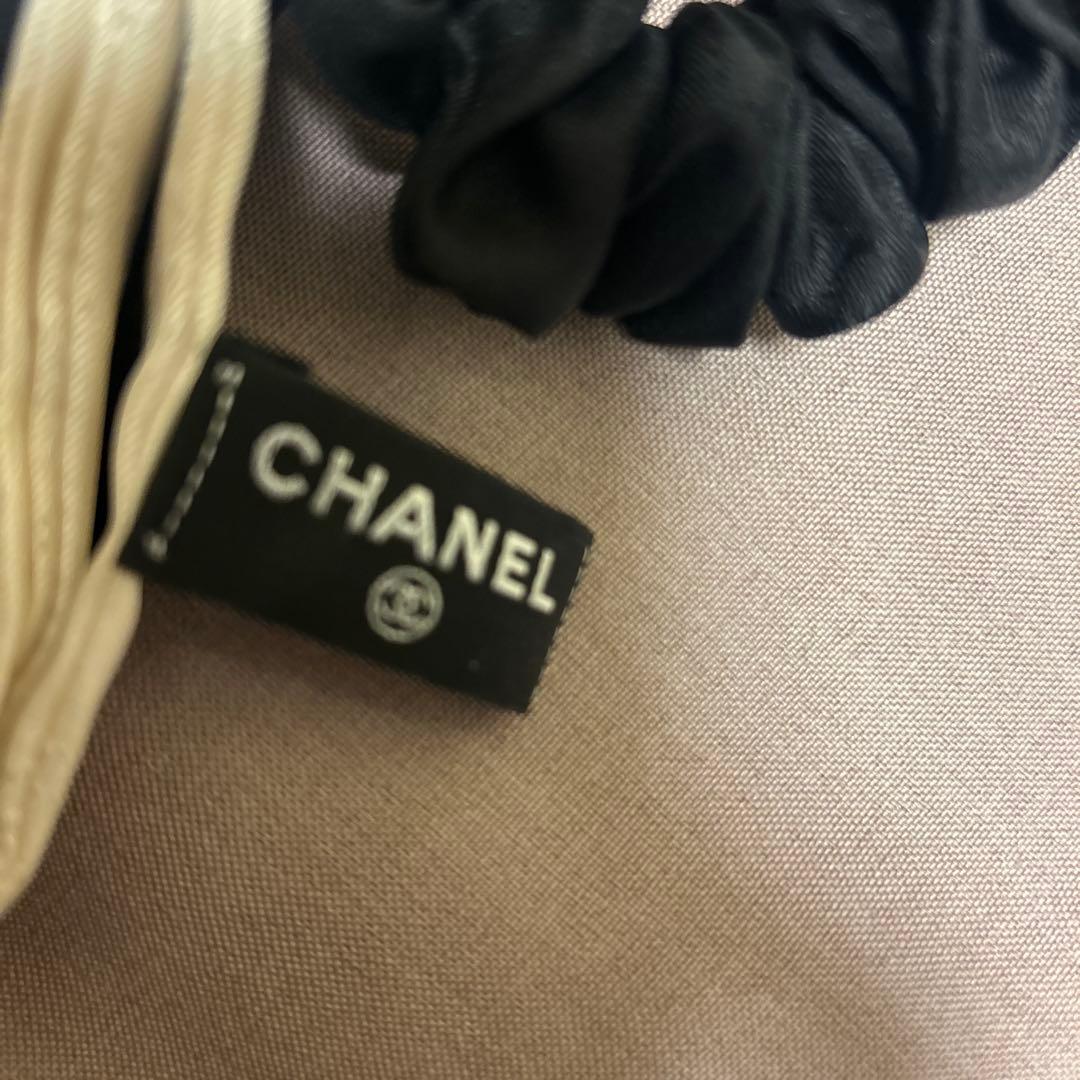 CHANEL リボン　シュシュ　ヘアゴム