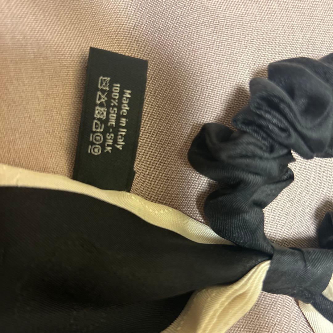 CHANEL リボン　シュシュ　ヘアゴム