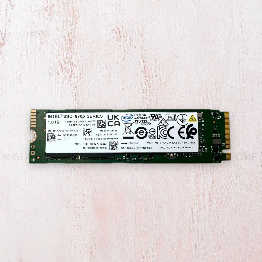 内蔵型SSD Intel 670p 1TB M.2 SSD SSDPEKNU010TZX1