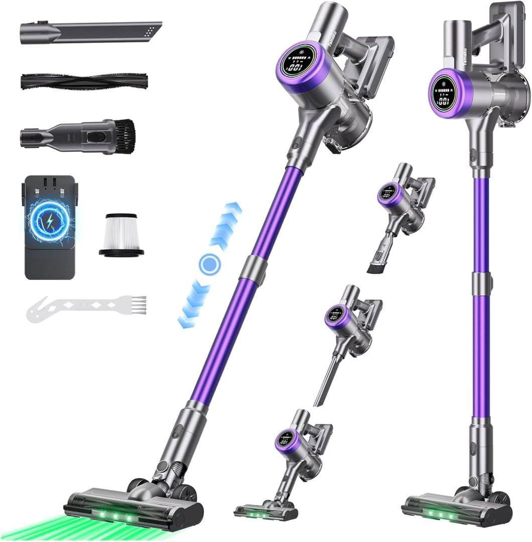 掃除機 コードレス 超強力吸引 65分連続稼働 自立式 低騒音 AI汚れ自動検知