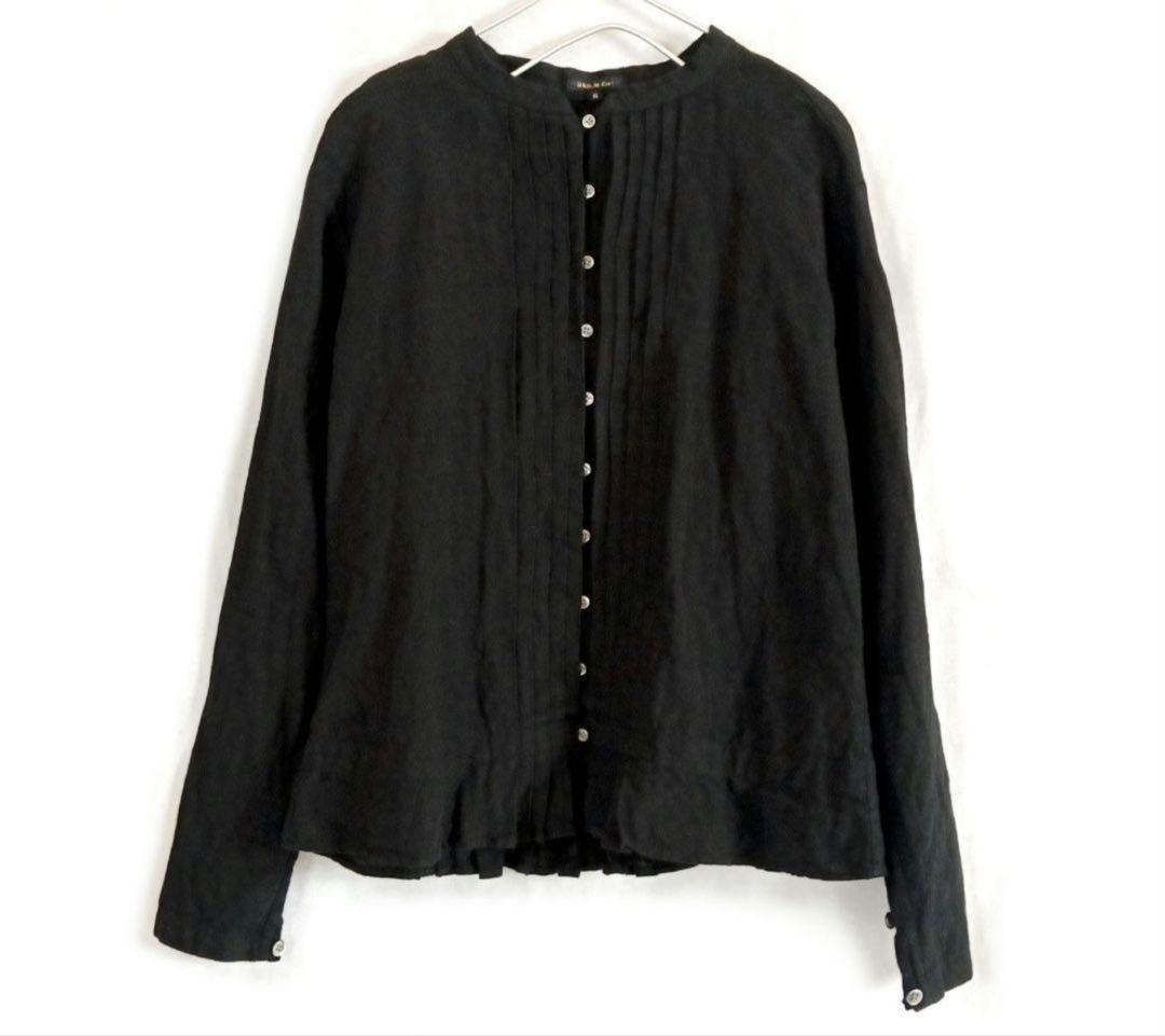 オールドマンズテーラーR&D.M.Co-リネンタックギャザーブラウスシャツ