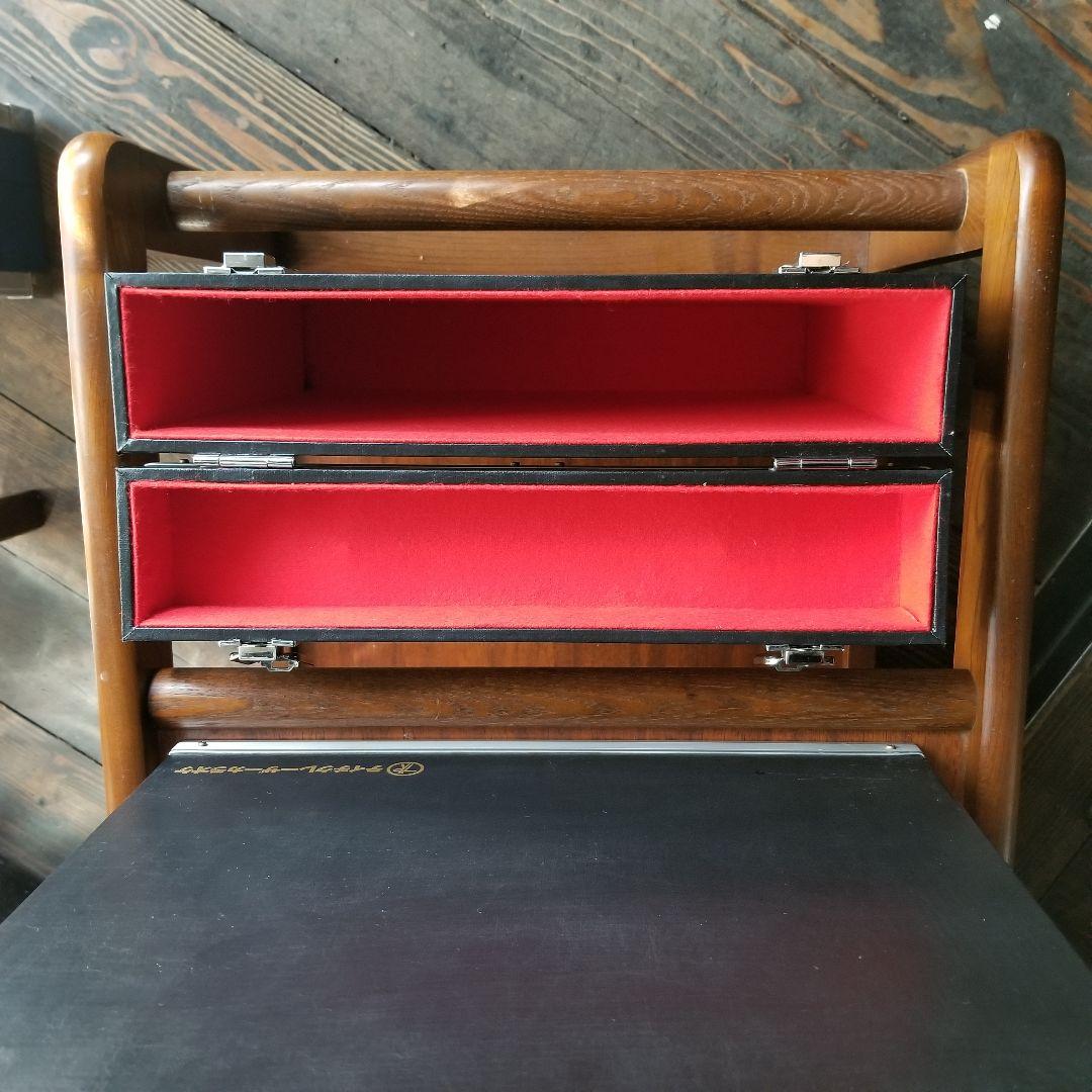 業務用　レコード　サイズ　アルミ製　ブラック　カラー　キャリー　ケース　４個