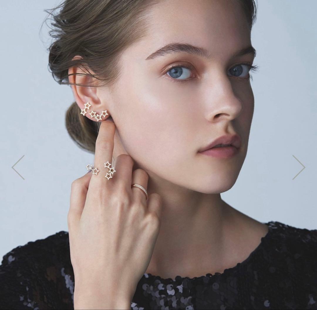 アーカー K18YG カシオペア トロワエトワール ピアス ダイヤモンド スター