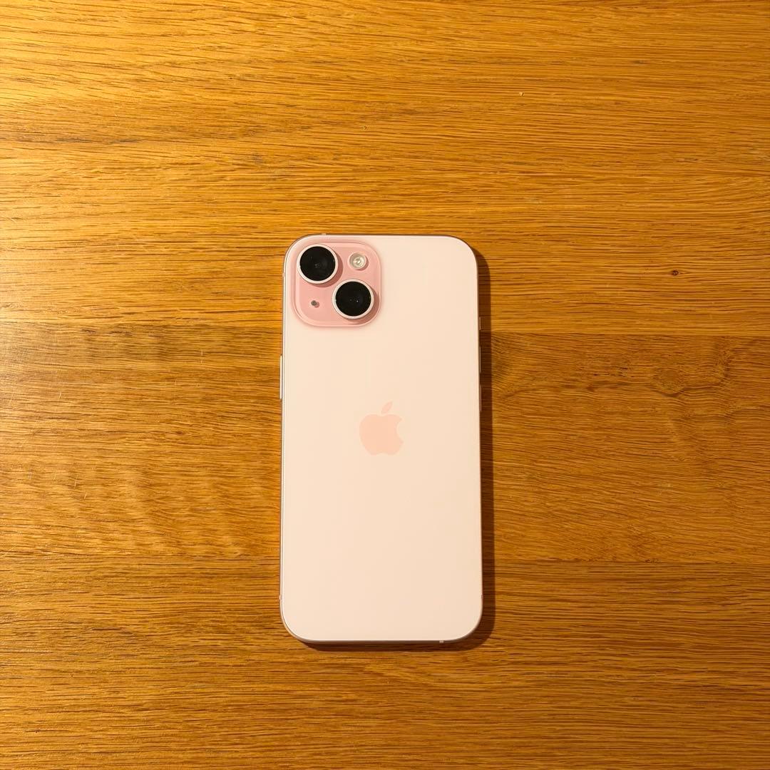 【美品】Apple iPhone 15 ピンク 本体 128GB