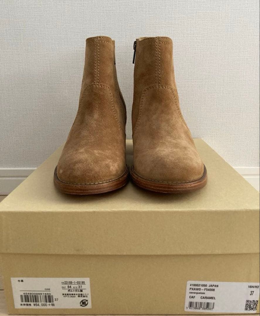 新品未使用　A.P.C. スエードショートブーツ　37 ワンピースコーデにも
