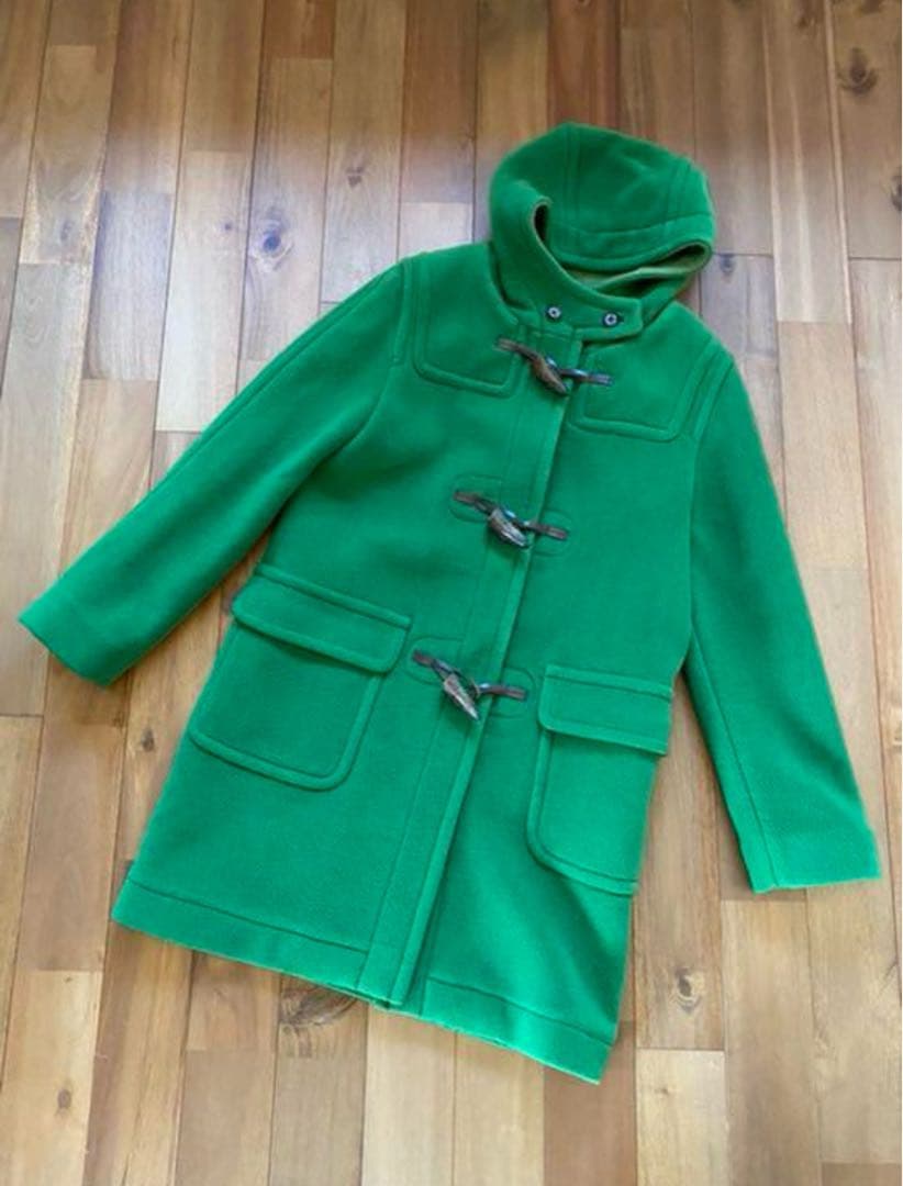 珍しいお色　美品　OLD ENGLAND 　限定ボッテガグリーンダッフルコート