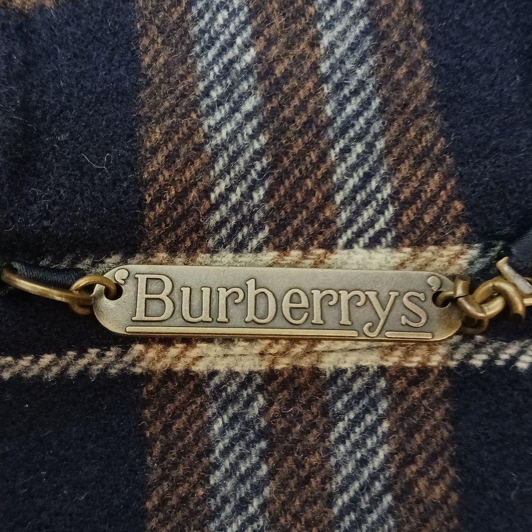 ✨極美品✨バーバリーズ　ウールカシミヤ　ダッフルコート　ノバチェック　濃紺 9