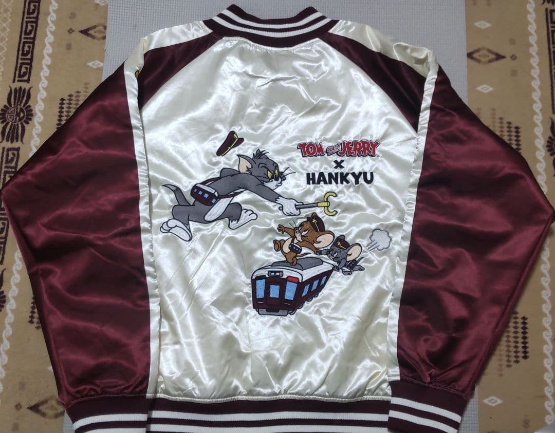 丸眞スカジャン「トムとジェリー×阪急電車」