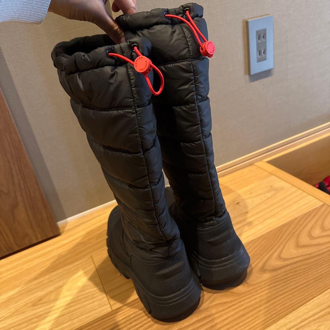 Hunter スノーブーツ　ハンター　 24.5cm US7 ブラック　黒