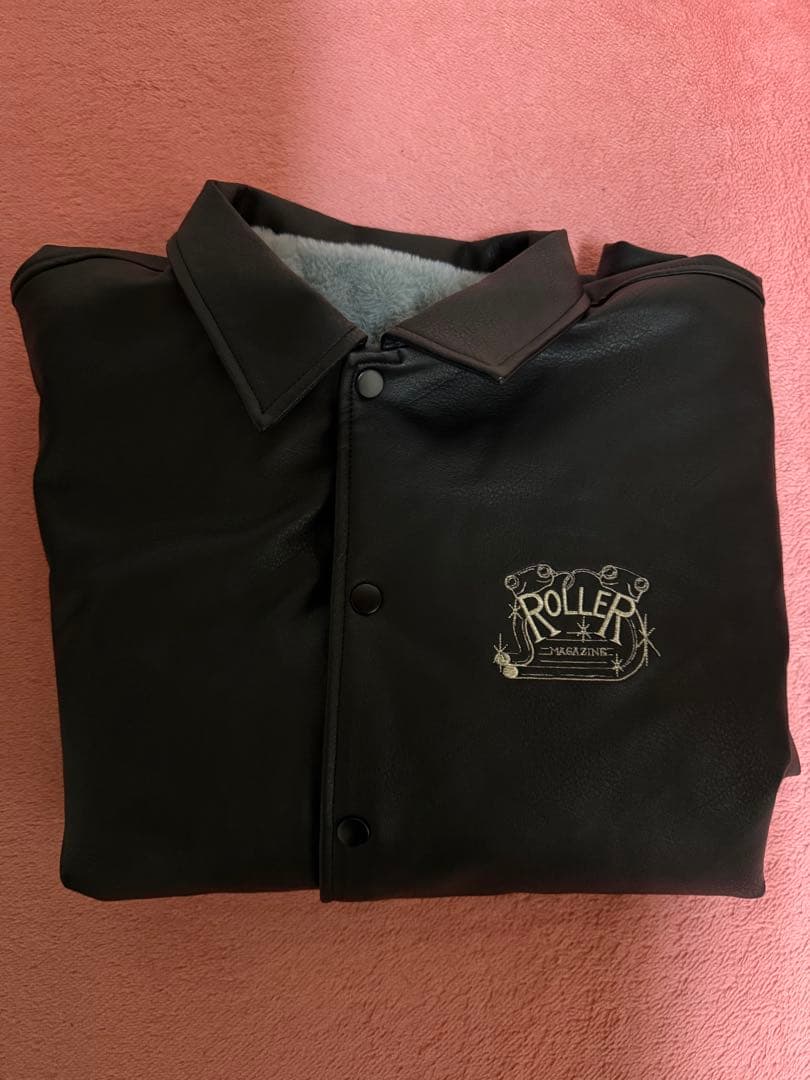 ROLLER FAKE LEATHER COACH JACKET Ｌサイズ