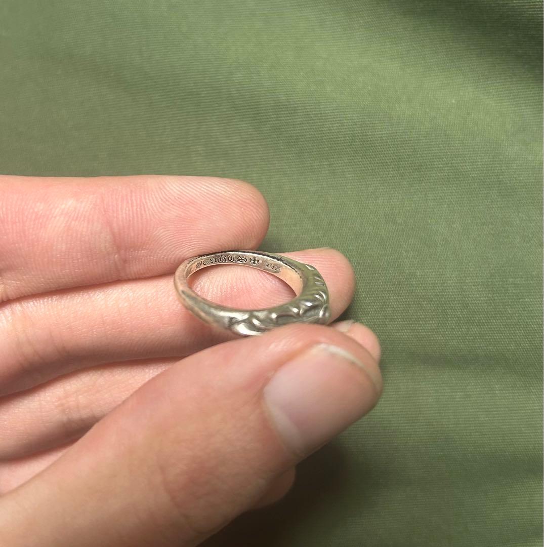 クロムハーツ ベビークラシックフローラルクロスリング　12号　US6