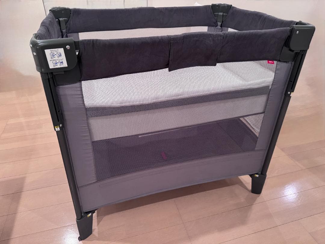 Air Plus ココネル エアープラス AB たためるベビーベッド グレー