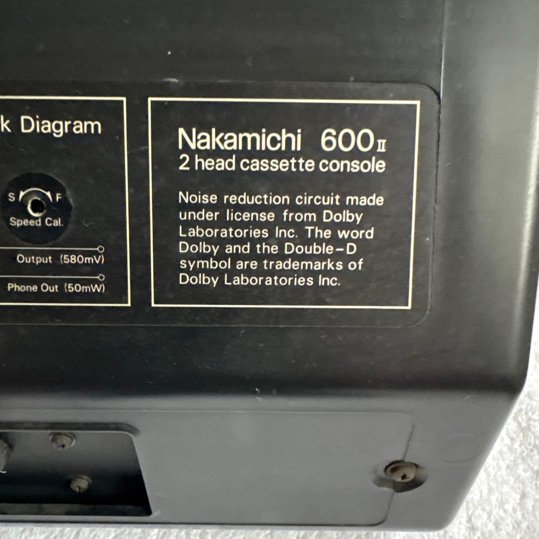 ★☆ Nakamichi 600 II カセットデッキ ★☆