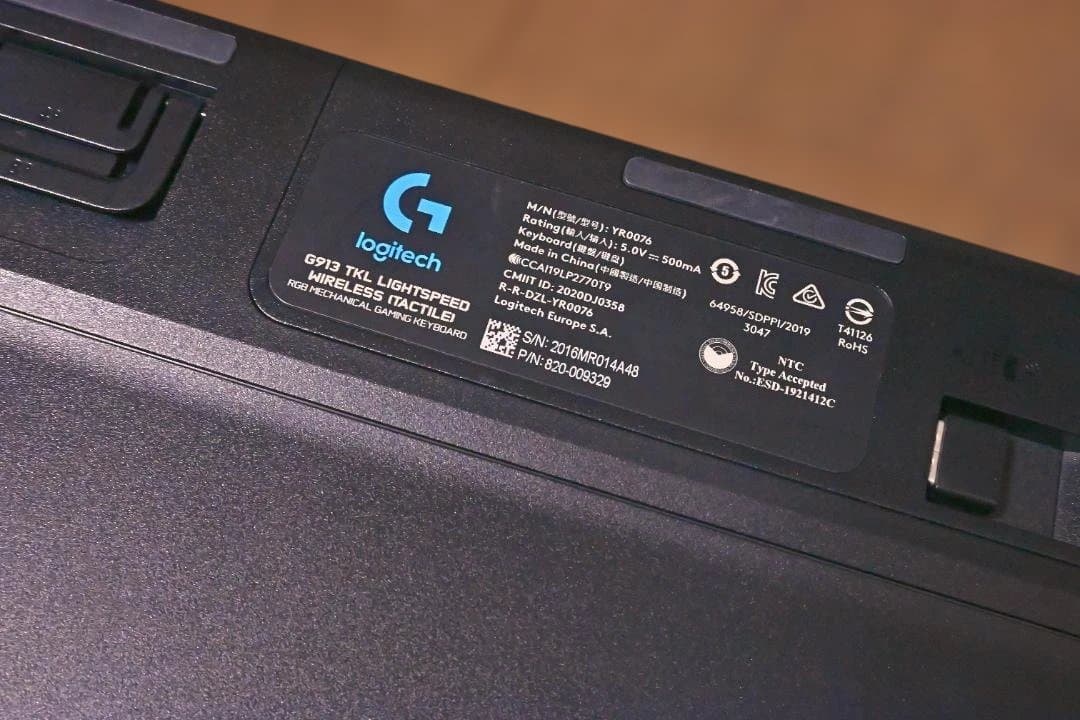 LOGICOOL - G915 TKL ワイヤレスキーボード 韓国語 US配列