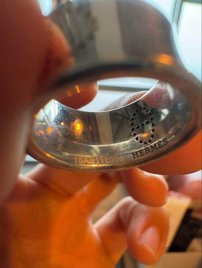 エルメス　エブリン　リング　10号　sv925