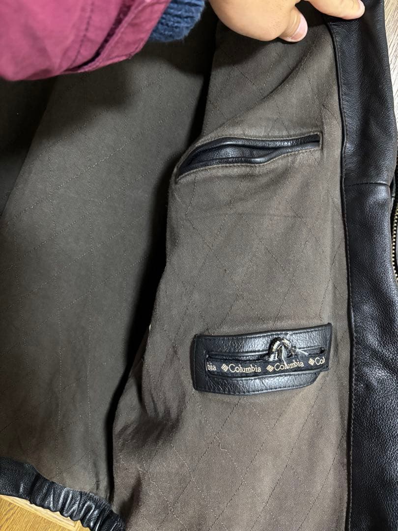 columbia コロンビア　レザージャケット　XLサイズ