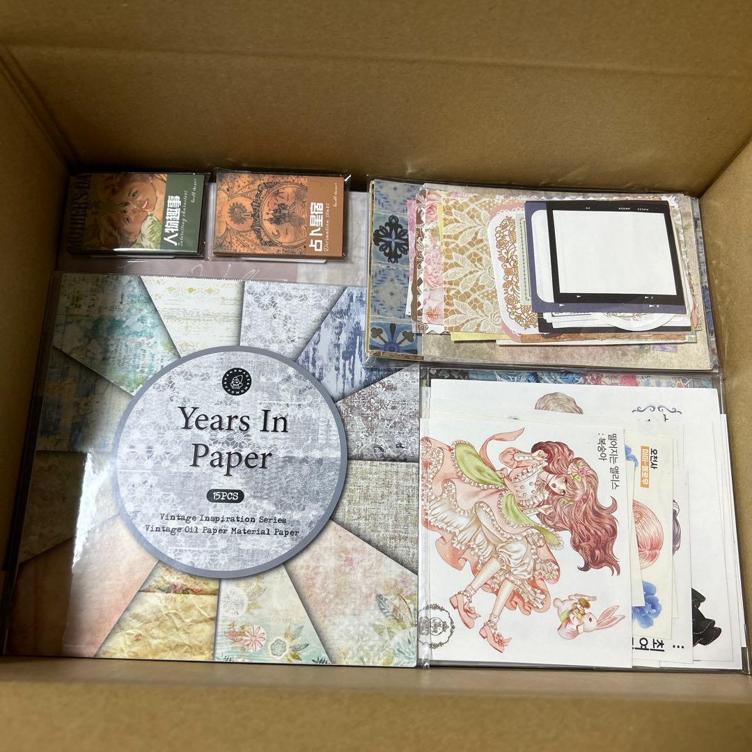 ✨️最終値下げ✨️コラージュ素材 海外マステ デザインペーパー まとめ売り ⑫