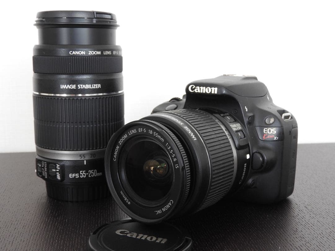 Canon EOS Kiss X7 18-55 55-250 キャノン 一眼レフ