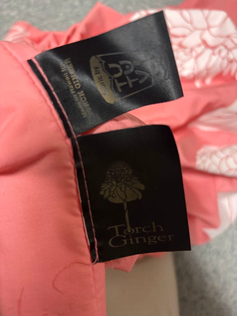 TUTUVI フラダンス用花柄スカート ピンク トーチジンジャー