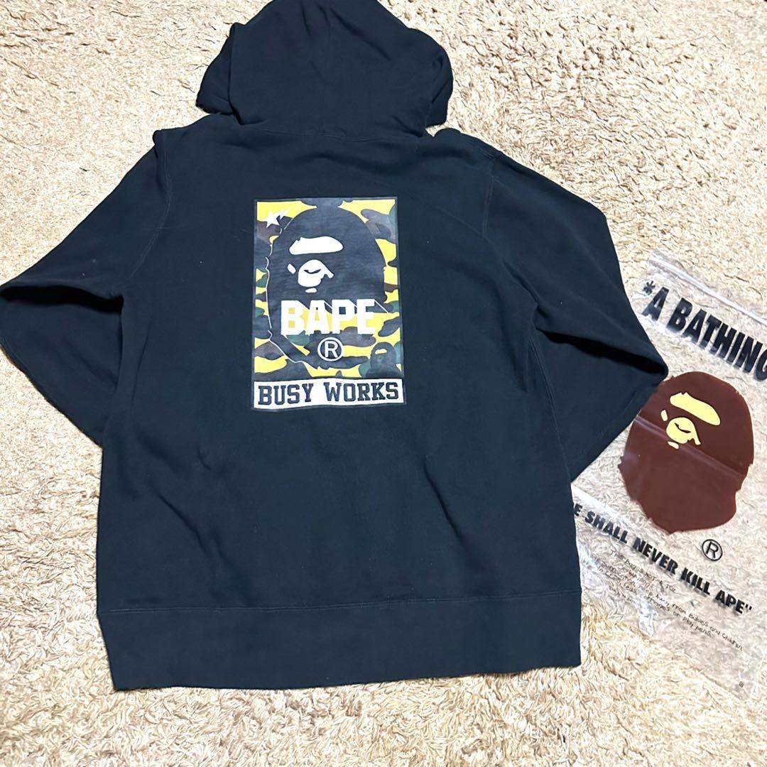 ⭐️美品　A BATHING APE エイプ BAPE パーカー フーディー XL