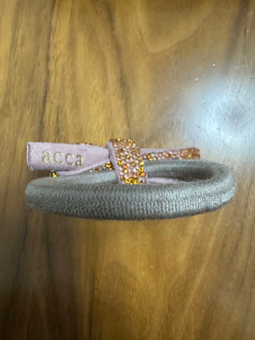 【超美品】acca 新作　ソバーリボンドレスポニー　ピンク