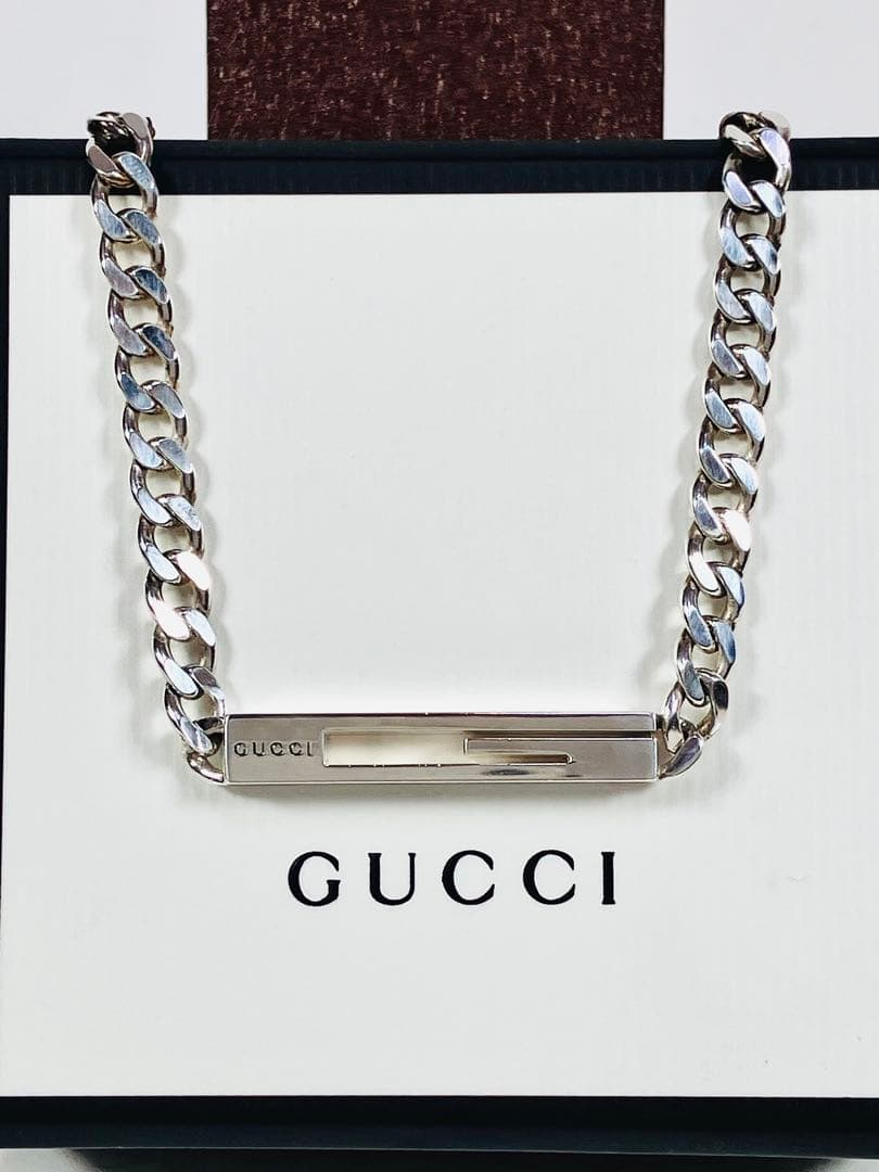 【超美品】GUCCI カットアウトG 喜平チェーン ネックレス SV925