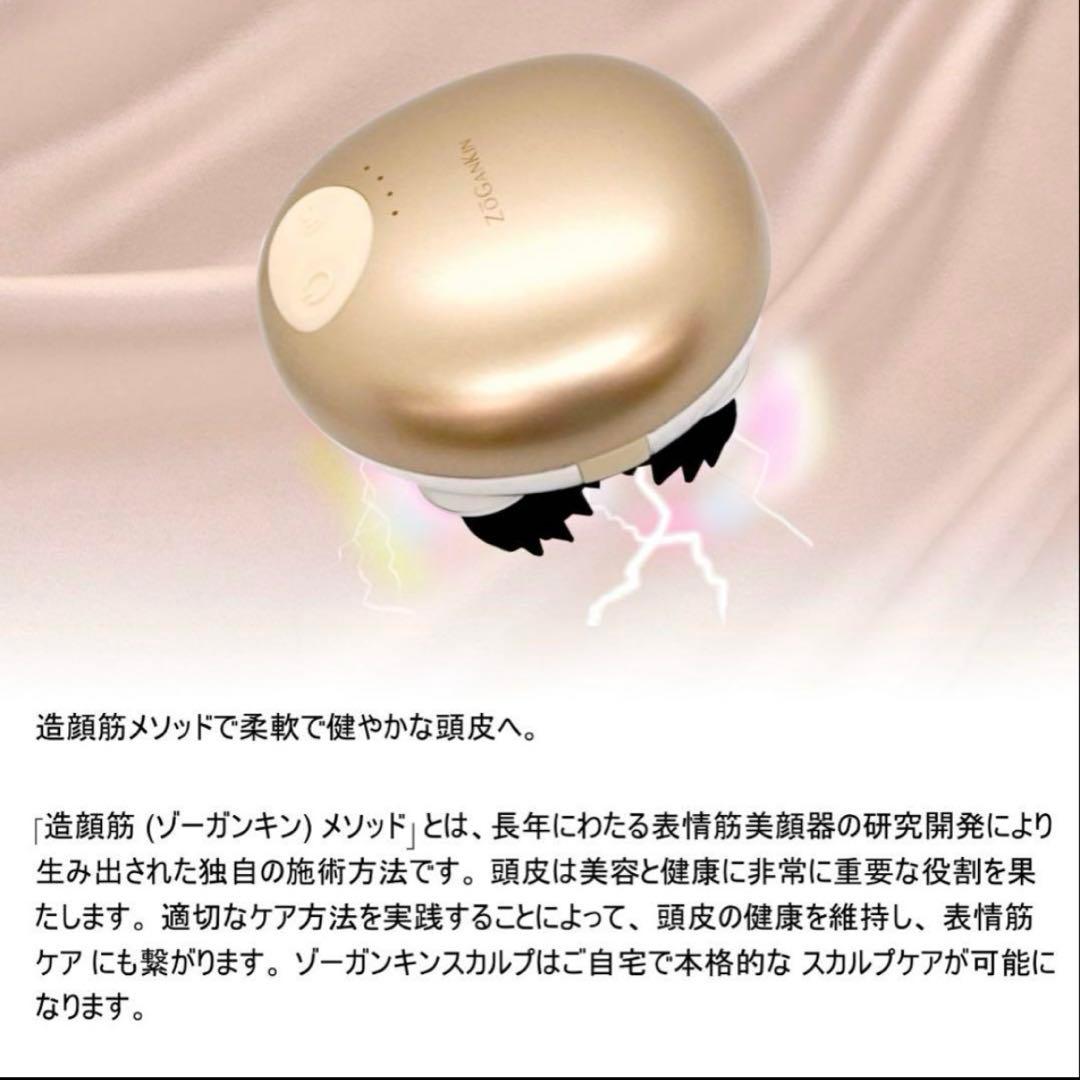 ZOGANKIN 造頭筋 スカルプ 頭皮 マッサージ EMS LED 防水