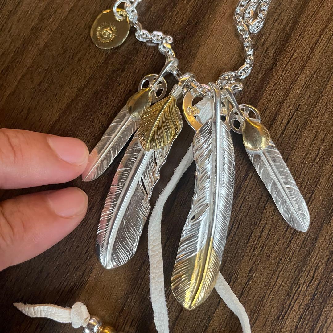 キムタク フェザー セット ネックレス アクセサリー ハンドメイド