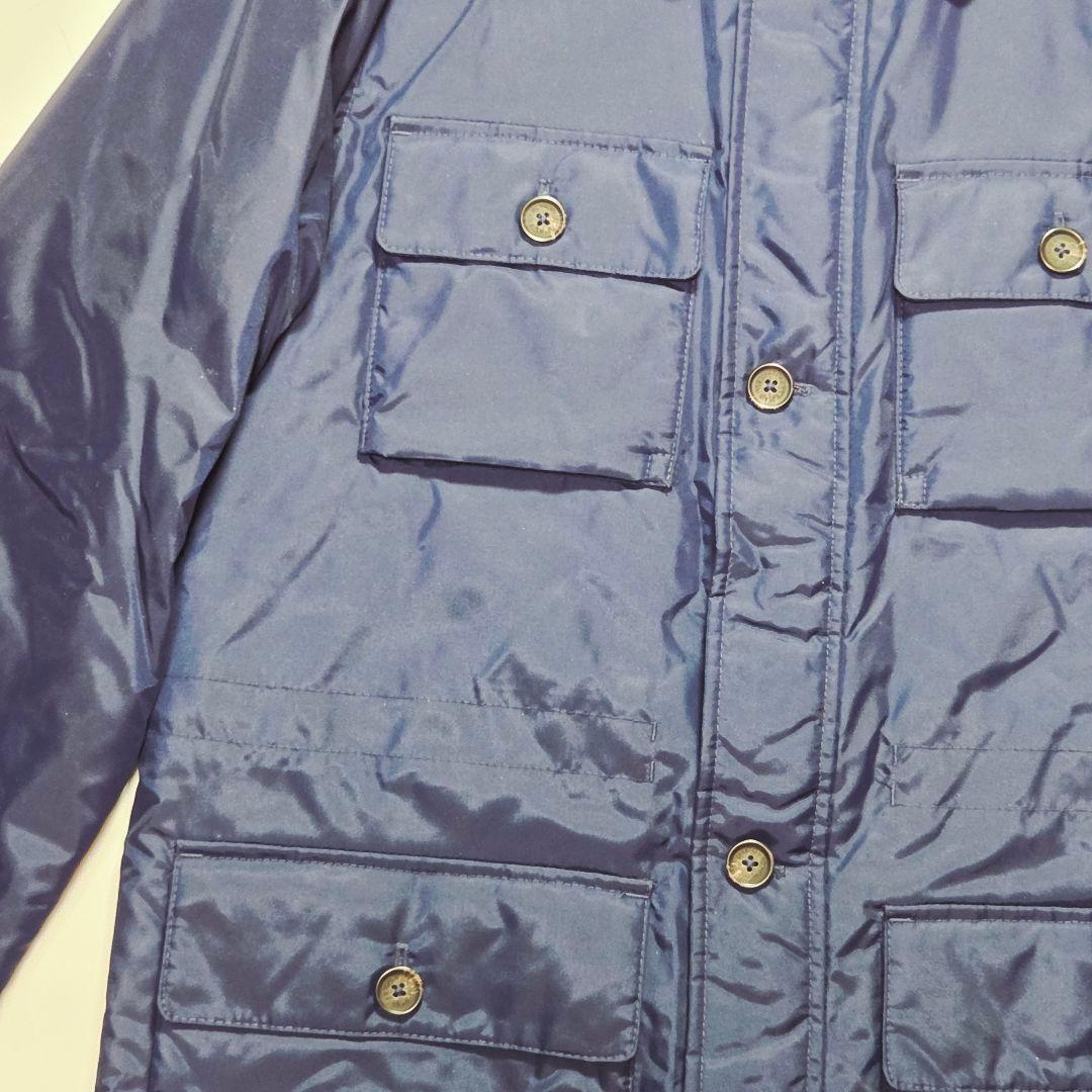 【美品】​ブルックスブラザーズ ナイロン サファリジャケット 中綿入り 紺 M
