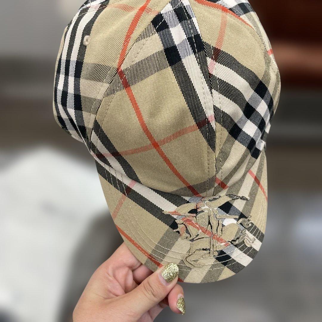 バーバリー　キャップ　チェック