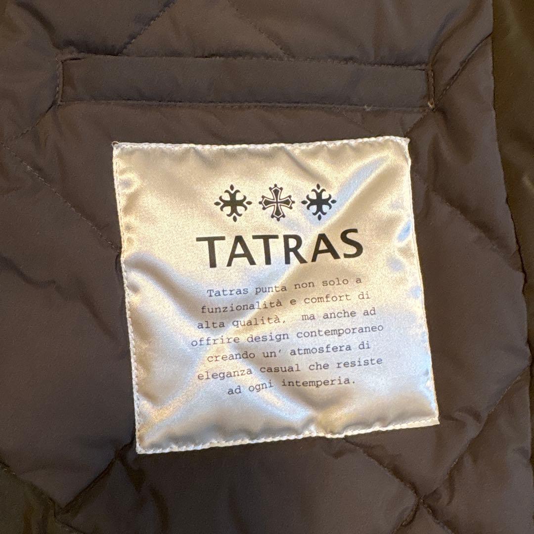 ひ*こ様 タトラス TATRAS フード付き ダウン ポンチョ・サイズ１・カーキ