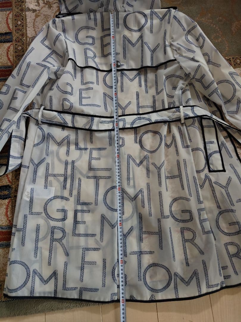 ロゴ レインコート