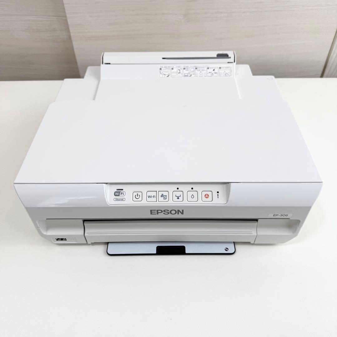 EPSON インクジェットプリンター EP-306 純インク＋換インク10個付