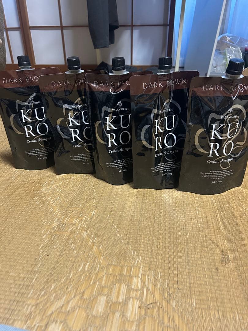 VALANROSS KURO Cream Shampoo ダークブラウン5セット