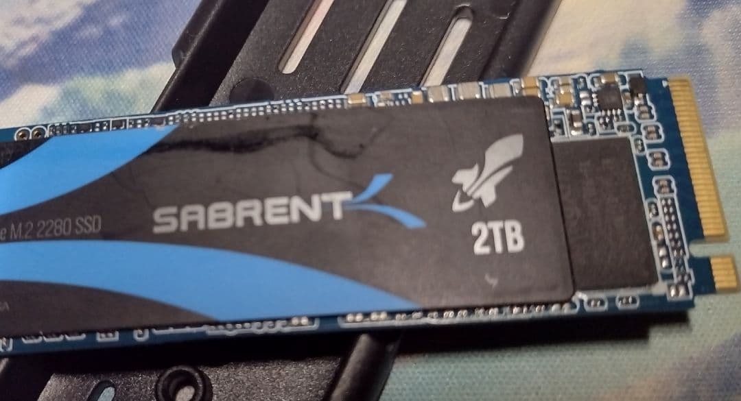 (中古)SABRENT ROCKET PCIe3x4 M.2 2280 2TB